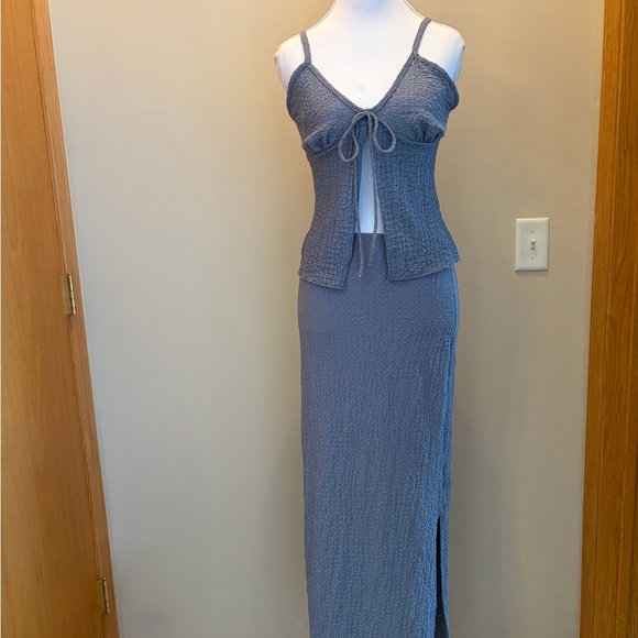 See You Monday Dresses & Skirts - #189 NWT, Adorable See You Monday Blue Knit Skirt Set